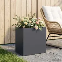 vidaXL Plantenbak Antraciet 50 x 30 x 40 cm Koudgewalst staal
