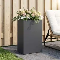 vidaXL Plantenbak Antraciet 40 x 30 x 75 cm Koudgewalst staal