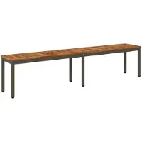 vidaXL Tuinbank 201 x 35 x 45 cm Massief Acacia Hout Rechthoekig