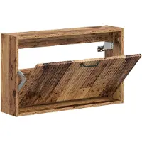 vidaXL Wandgemonteerde Schoenenkast HOORN 71 x 17 x 43 cm Bewerkt hout