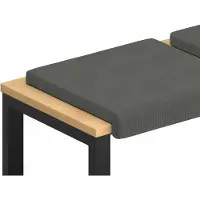 vidaXL Bankkussen 4 st corduroy Donkergrijs Diepte 35 cm