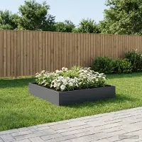 vidaXL Plantenbak Antraciet 80 x 80 x 20 cm Koudgewalst staal
