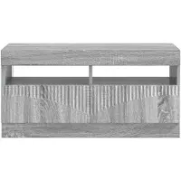 vidaXL LED-TV-kast, Sonoma-grijs, houtvezel