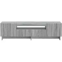 vidaXL LED-TV-kast EDE, 153 x 35 x 43 cm, Sonoma-grijs, houtvezelplaat