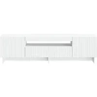 vidaXL LED tv-meubel EDE 153 x 35 x 43 cm Wit Bewerkt hout