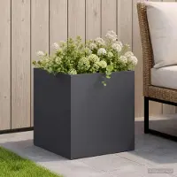 vidaXL Plantenbak Antraciet 35 x 35 x 35 cm Koudgewalst staal