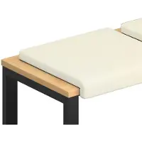 vidaXL Bankkussen 2 st corduroy Crèmekleurig Diepte 35 cm