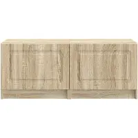 vidaXL Tv-meubel Sonoma Eiken Bewerkt hout