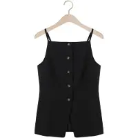 WITHBLACK Dames Tops & T-shirts Wblmaritsa Waistcoat - Zwart - Maat S