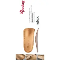 Pedag Relax 3/4 voetbed – Geschikt voor normale schoenen, sportschoenen en werkschoenen, van leer – Anatomisch 3/4 voetbed met lengteboogsteun en spreidvoetpelotte – 36
