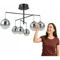 ITALUX LED-hanglamp 30W VELADA PND-34381-6-BK van