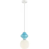 ITALUX hanglamp Latera 1, blauw, E14, design