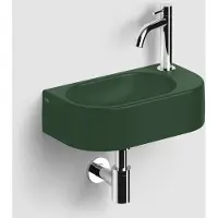 Clou Inbe 7 fonteinset groen mat rechts chroom