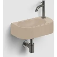 Clou Inbe 7 fonteinset beige rechts geborsteld gunmetal PVD