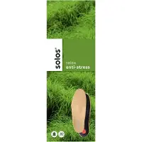 Solos 385 Anti-Stress inlegzool – Leer + actieve kool – Geschikt voor normale schoenen, sportschoenen en werkschoenen, van kunststof en leer – 43