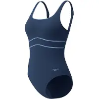 Speedo Badpak Solid Contour Eclipse Marine/Lavendel