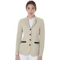 Equestro SS26 Wedstrijdjasje Perforated Dames Tan XS