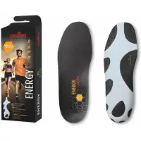 Pedag Energy Mid inlegzool – Stabiliteit + energie-terug – Geschikt voor normale schoenen, sportschoenen en werkschoenen, van kunststof en textiel – 42/43