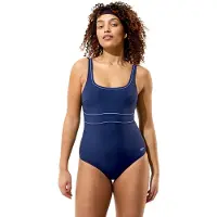 Speedo Badpak Solid Contour Eclipse Marine/Lavendel
