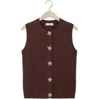 Ydence Dames Tops & T-shirts Knitted Top Mona - Bruin - Maat L