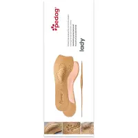 Pedag Lady inlegzool – Geschikt voor hakken, van kunststof – Halve inlegzool van speciaal voor schoenen met hak – 41