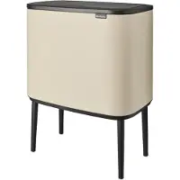 Brabantia Bo Touch Bin Prullenbak 3 x 11 liter Soft Beige