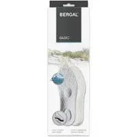 Bergal Basic sport inlegzool – Badstof + actieve koolstof – Geschikt voor normale schoenen, sportschoenen en wandelschoenen – Lichte sport inlegzool met schokdemping en ademende materialen – 46