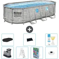 Bestway Power Steel Ovaal - 549x274x122 cm - 6-delig - Model S598