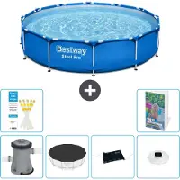 Bestway Steel Pro, ronde opblaasbare zwembad - 366x76 cm - 5-delig, model S328