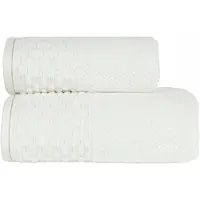 Markizeta Neptun Badhanddoek 70x140cm Wit Katoen Frottee met Gouden Draad