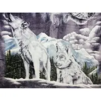 Elway Dikke Acryl Deken 160x210cm - Warm & Zacht - Grijs Wolf Design
