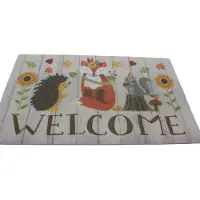 EDO Deurmat "Welcome Animals" 45x70 cm - Antislip & Duurzaam