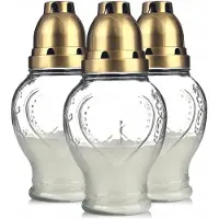 Bispol Set van 3 Glazen Graflichten Hart Vorm - 18cm Hoog