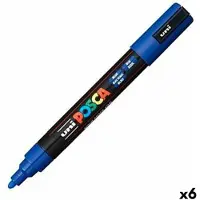 Uni-Ball Markeerstiften POSCA PC-5M Blauw (6 Stuks)