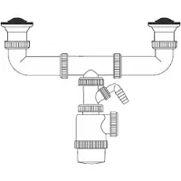 Mirtak Washbasin Siphon Mirtak v70 PVC
