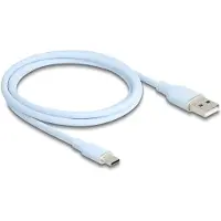 DeLOCK USB 2.0 Cable USB Type-A male to USB Type-C male 1 m blue Silicone