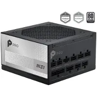 MSI Modulaire PC-voeding PRO A1000PL PCIE5 1000 W 80 PLUS Platinum Zwart
