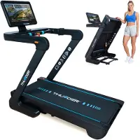 Thunder Elektrische loopband - - ELION 4 HP - 21,5 inch TFT-touchscreen Android WiFi Bluetooth 20 km/u 25 hellingsniveaus - tot 180 kg