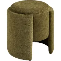 Nest of Nora Poef rond - Voetenbank Ø42x43,5 cm - Green