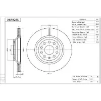 AISIN X6R928S Remschijf