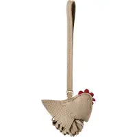 Etienne aigner Ciondollini leeren tasbedeltje 22 cm beige