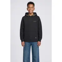 Petrol Industries rechtvallende hoodie met logo - zwart Sweater Logo - maat 116