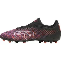 Puma Heren Future 8 Play Stevige Grond Voetbalschoenen (Zwart/Rood)