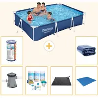 Bestway Steel Pro, rechthoekig zwembad - 300x201x66 cm - 7-delig - S21570