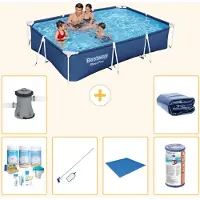 Bestway Steel Pro, rechthoekig zwembad - 300x201x66 cm - 7-delig - S22253