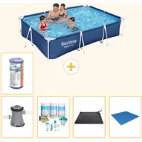 Bestway Steel Pro, rechthoekig zwembad - 300x201x66 cm - 6-delig - S22087