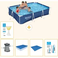 Bestway Steel Pro, rechthoekig zwembad - 300x201x66 cm - 6-delig - S22723
