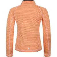 Regatta Kinder-sweatshirt met horizontale strepen, trechterhals en rechte raglanmouwen (Abrikoos-sinaasappel)
