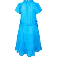 Vero Moda Luca-minijurk met ruches voor dames (Dresden Blauw)
