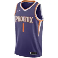 Nike Phoenix Suns-basketbalshirt voor kinderen (Booker) (Nieuw Paars)